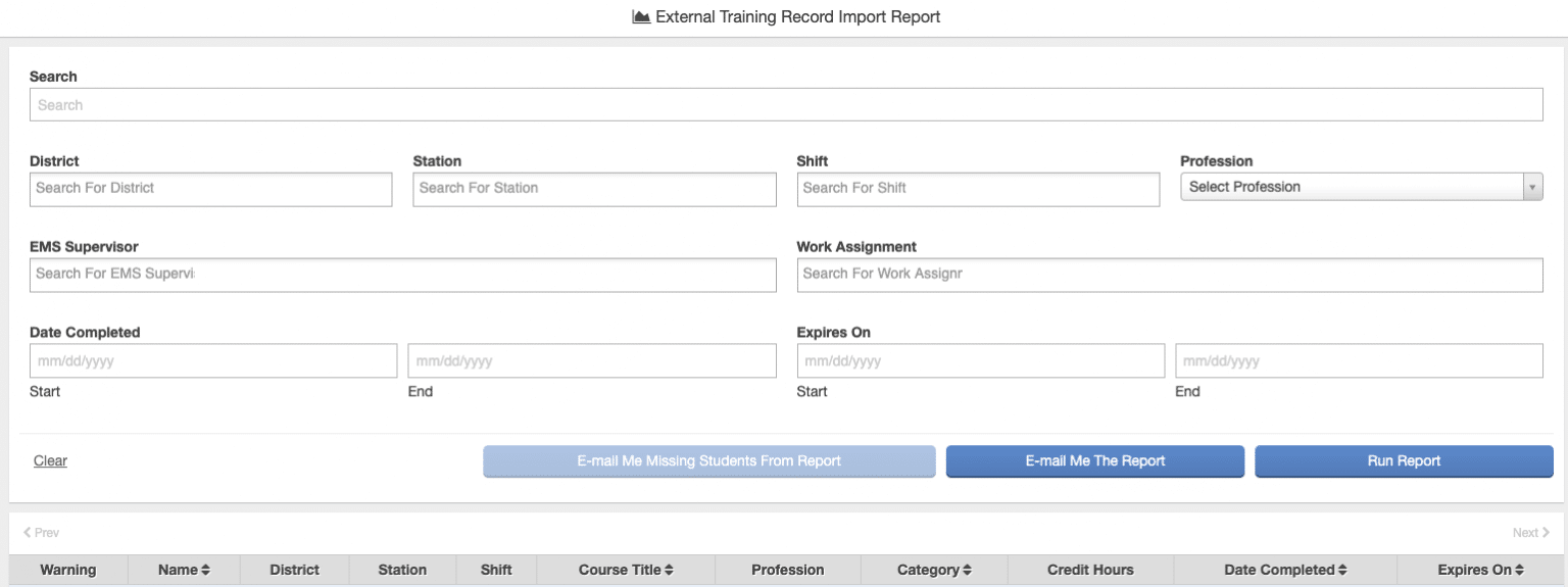 External Training Records CareerCert